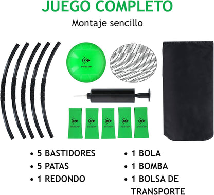 Dunlop Spyderball - Incluye Pelota, Bomba Y Bolsa De Viaje - MAX. 4 Jugadores - Apto Para Spikeball